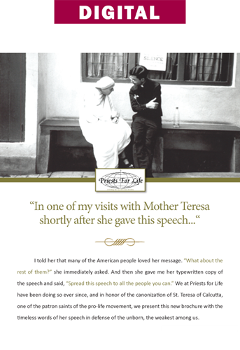 Mother Teresa's speech at the National Prayer Breakfast